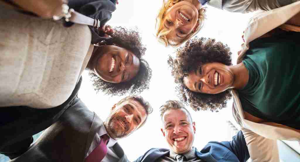 a happy group of people