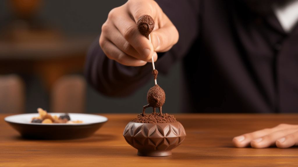 magic mushroom blended in chocolate