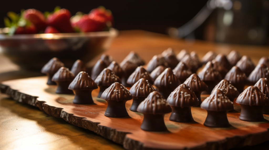 magic mushroom blended in chocolate