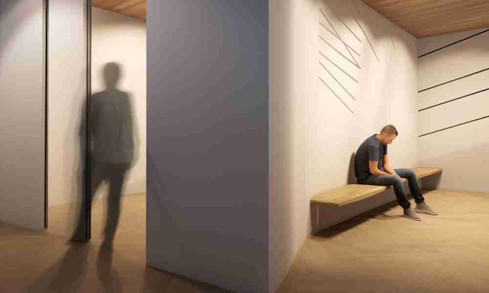 man having Psychosis attack