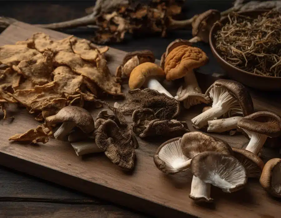 mushroom and cannabis