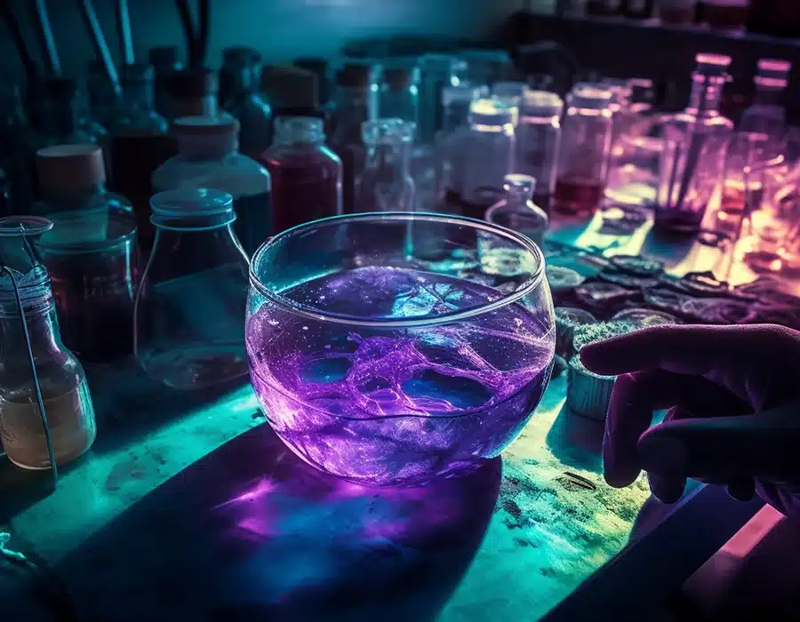 psychedelic subtances in a bowl